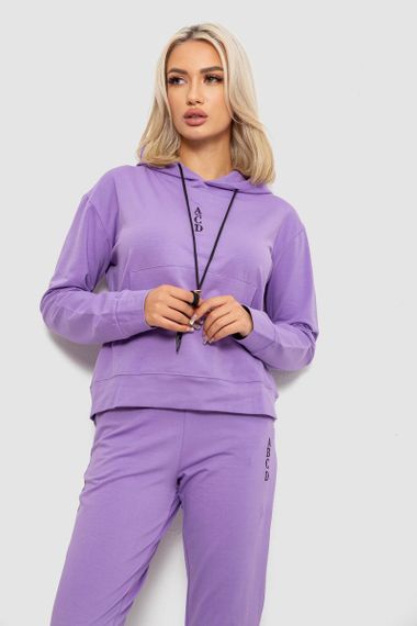 Спортивный костюм женский двухнитка, цвет сиреневый, 214R1419-001 | Зображення 1