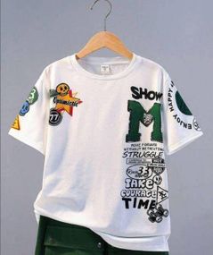 Футболка мужская с принтом повседневная S Белая