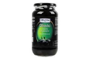 Олівки (маслини) чорні без кісточок Helcom, 900г Польща