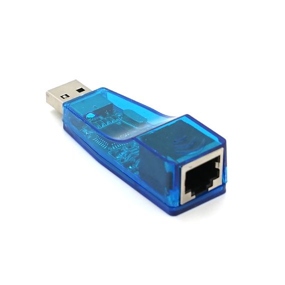 Контролер USB 2.0 to Ethernet - Мережевий адаптер 10/100Mbps, Blue, BOX | Зображення 3