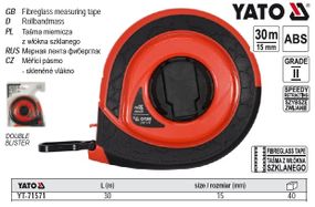 Рулетка YATO Польша стекловолокно L=30 м b=15 мм YT-71571