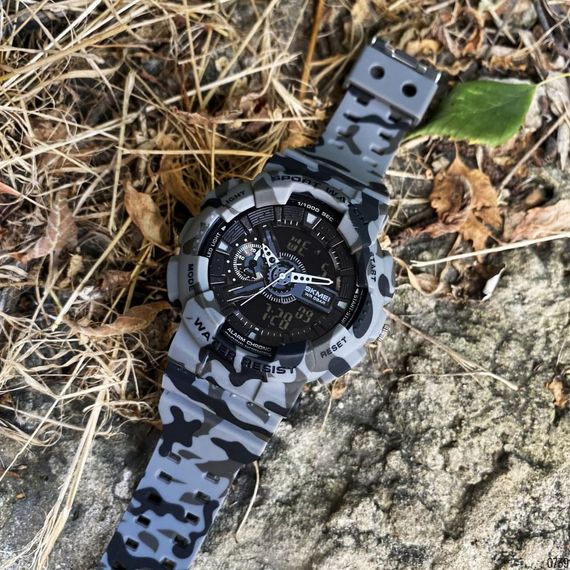 Чоловічий годинник Skmei 1688CMGY Camo Gray. | Зображення 3