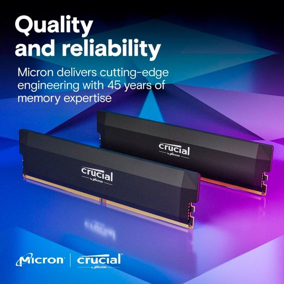 Модуль пам&#039;яті для комп&#039;ютера DDR5 32GB 6400 MHz Pro OC Micron (CP2K16G64C38U5B) | Зображення 6