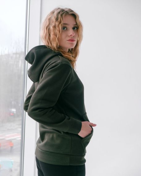 Унісекс костюм утеплений комбінований колір хакі із чорним р.2XL 441825 | Зображення 7