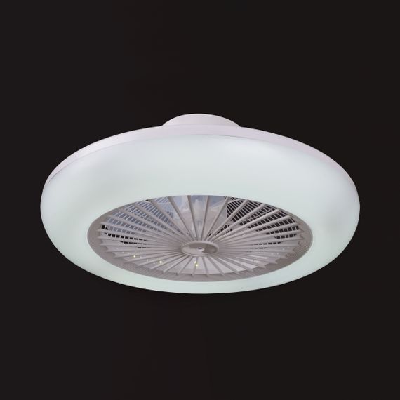 Белая люстра вентилятор WBL-74/36W*2 WH | Зображення 3