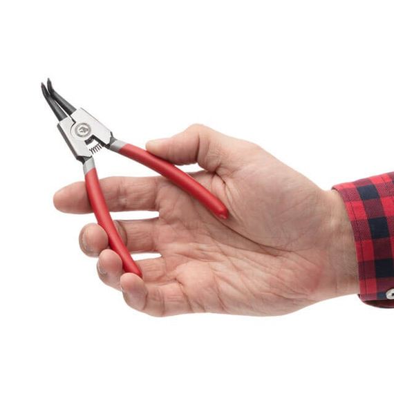 Щипці для стопорных кілець, вигнуті на розтискання INTERTOOL HT-7008 | Зображення 4