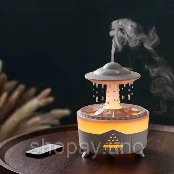 Ультразвуковой увлажнитель воздуха UFO Raindrop • Ультразвуковой увлажнитель воздуха Гриб с дождевой лампой | Зображення 3