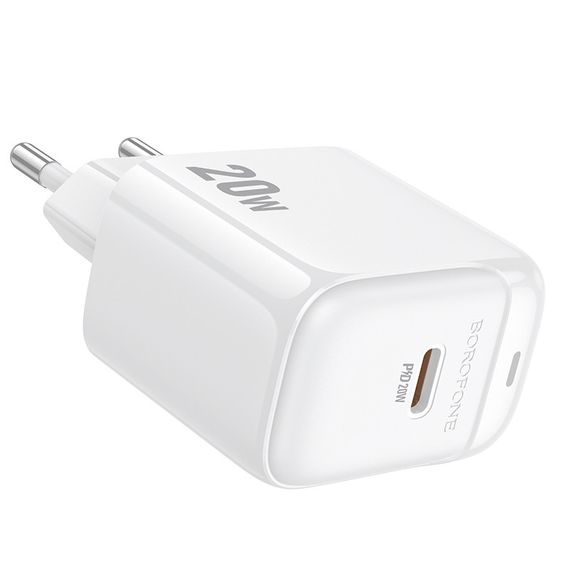 СЗУ BOROFONE BAS43A, 1xUSB-C, PD20W, White | Зображення 3
