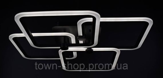 Люстра потолочная LED с пультом A2503/4L-bk Черный 11х64х64 см. | Зображення 4