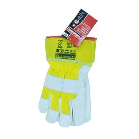 Рукавички захисні комбіновані Haisser 211527 25 см жовті