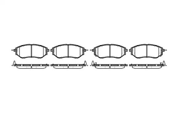 Колодки передні гальмівні Subaru Legacy IV/Outback 03-(akebono), WOKING (P1037302) | Зображення 2
