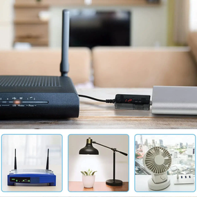 Кабель для роутера USB  12V  перетворювач живлення від повербанку