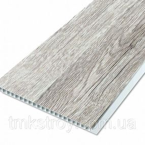Панель ПВХ с ламинацией (шелкография) RIKO L 03 51 - Дуб Гранд Серый 250*2700*8мм