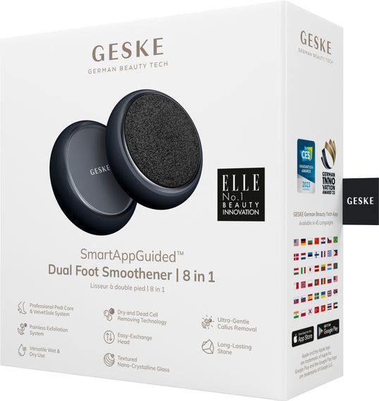 Набор для ухода за стопами GESKE Dual Foot Smoothener 8в1 starlight, Черный | Зображення 6