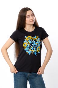 Футболка жіноча "Україна" Носи своє 44 Чорний (p-16831-194668)