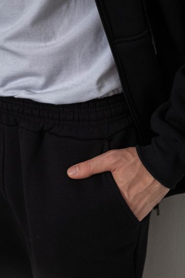 Спортивный костюм мужской на флисе. -уценка, цвет черный, 238R165-U-3 | Зображення 5