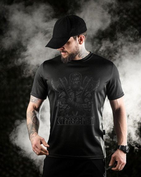 Тактична футболка Oblivion black Страху немає ДЛ6588