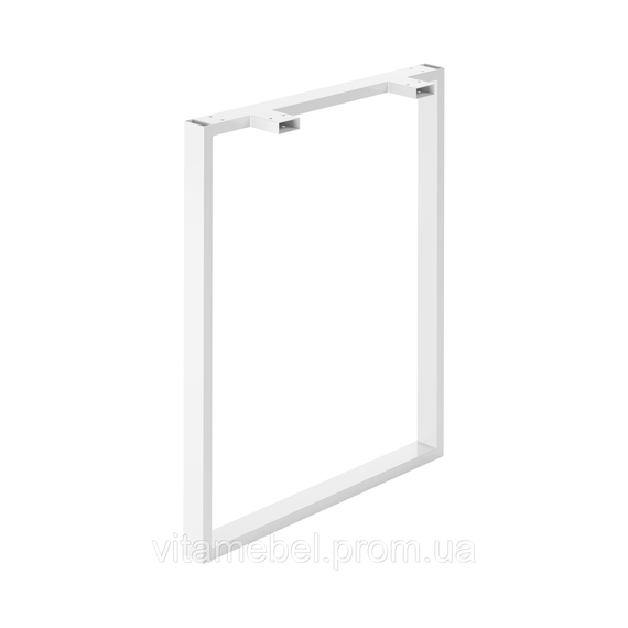 Комплект опор для стола из металла 600×120mm, H=730mm (профильная труба: 50x20mm) Белый | Зображення 3