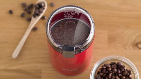 Кавомолка електрична Bosch TSM6A014R для зернової кави з потужним мотором | Зображення 6