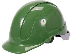 Каска для захисту голови YATO Польша зелена з пластика ABS YT-73975