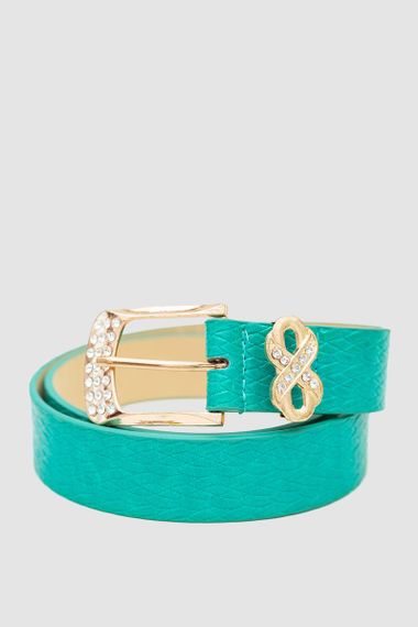 Ремінь жіночий, колір бірюзовий, 196R3010W16