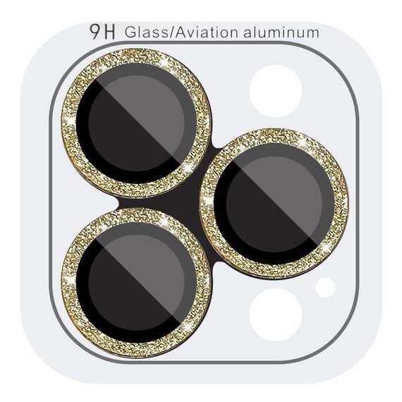 Захисне скло Metal Sparkles на камеру (в упак.) для Apple iPhone 15 Pro (6.1") /15 Pro Max (6.7") | Зображення 3