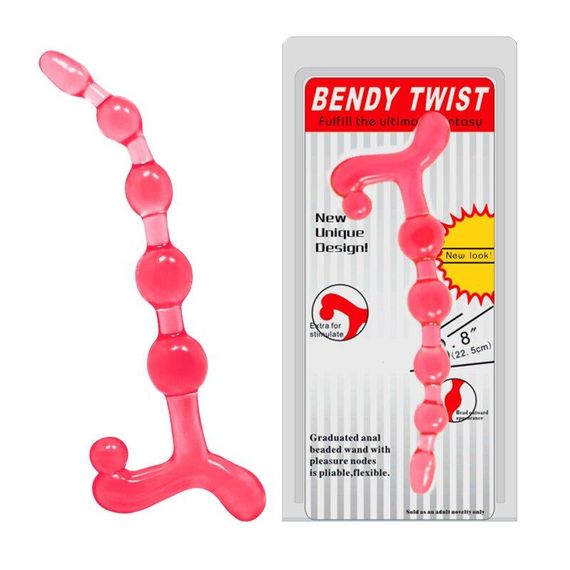 Анальные бусы "Bendy twist" BI-040005 0101S sexstyle