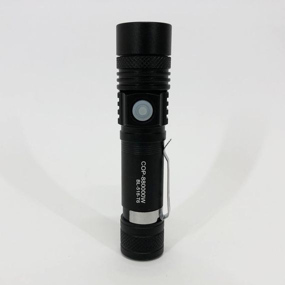 Тактический фонарь Bailong BL-518-T6 3 режима работы zoom з/у microUSB кейс, карманный мини фонарь | Зображення 9