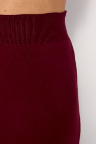 Тепла в'язана спідниця міді - бордо цвет, ONE SIZE (є розміри) | Зображення 3