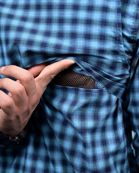 Летняя тактическая рубашка клетка sea ПП4761 | Зображення 9