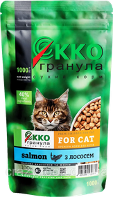 Сухий корм для котів Екко гранула з лососем 1 кг 4820249130360
