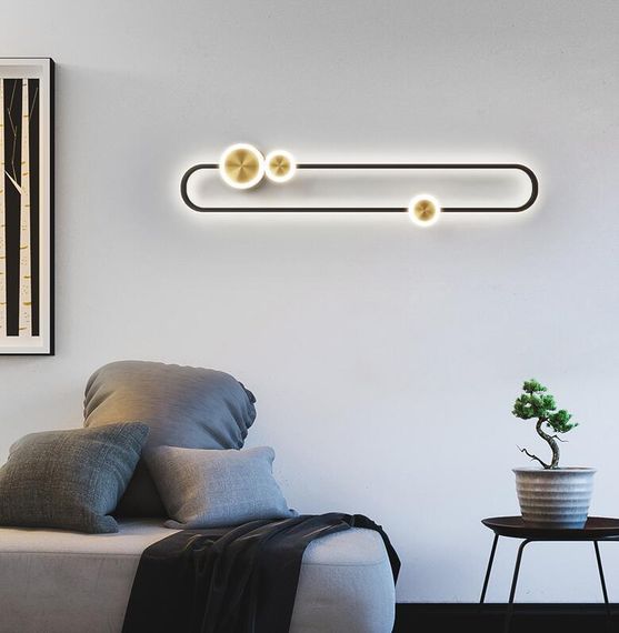 Бра LED 26584 Чорний 6х16х60 см. | Зображення 1