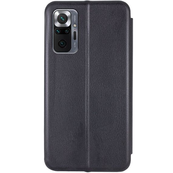 Кожаный чехол-книжка Classy для Xiaomi Redmi Note 10 Pro / 10 Pro Max Черный | Зображення 3