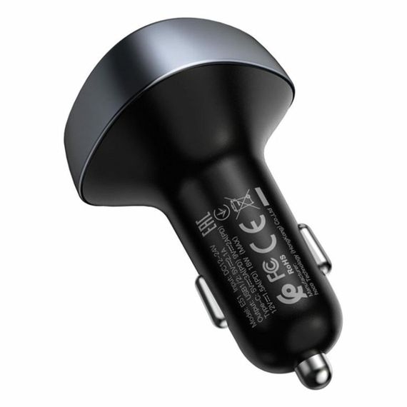 АЗП з FM-модулятором HOCO E51 Road treasure car BT FM transmitter Black | Зображення 3