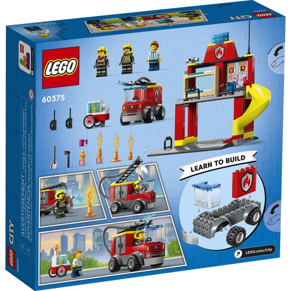 Конструктор LEGO City Пожежне депо та пожежна машина 153 деталі (60375) | Зображення 8