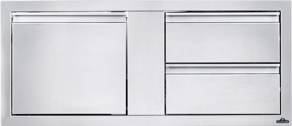 Модуль для вбудовування Napoleon BI-4216-1D2DR з дверима та 2-ма висувними ящиками, 107х41 см Код: 011048