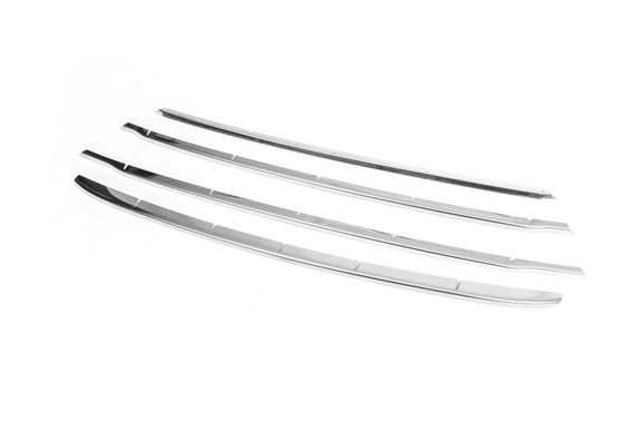 Накладки на передний бампер и решетку (4 шт, нерж) для Ford Connect 2014-2021 гг. | Зображення 2