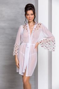 Повітряний пеньюар Passion LOVELIA PEIGNOIR S/M Білий