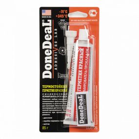 Герметик автомобильный Donedeal прокладок термостойкий силиконовый красный 85мл (DD6726)