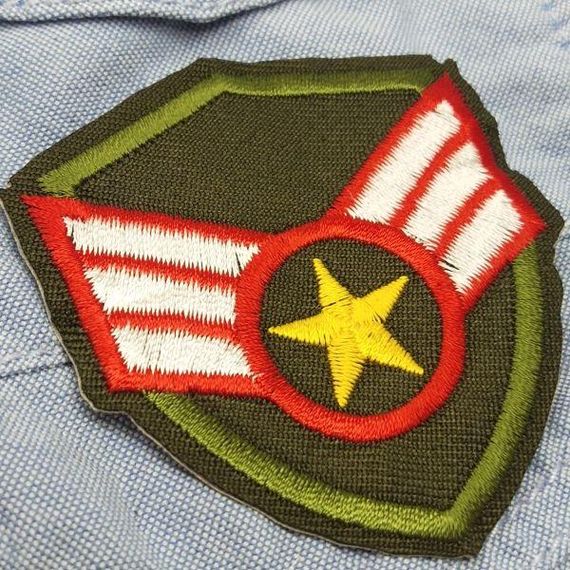 Термоаплікація, нашивка на одяг 5,5х6см "U.S.Army" | Зображення 1