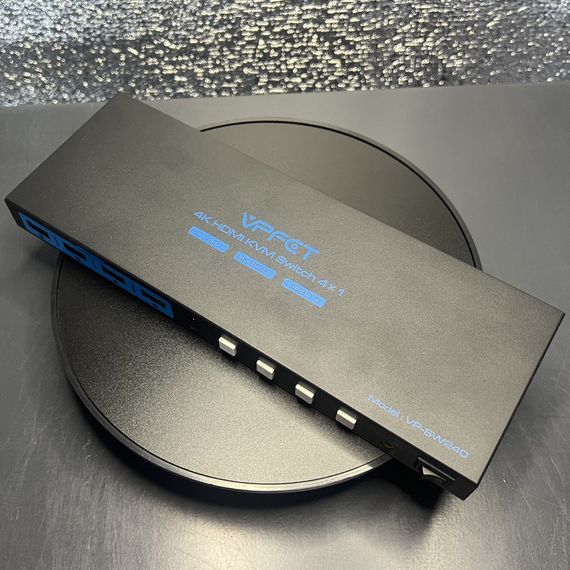 HDMI VPFET KVM Switch 4x1 VP-SW240 для чотирьох моніторів | Зображення 1