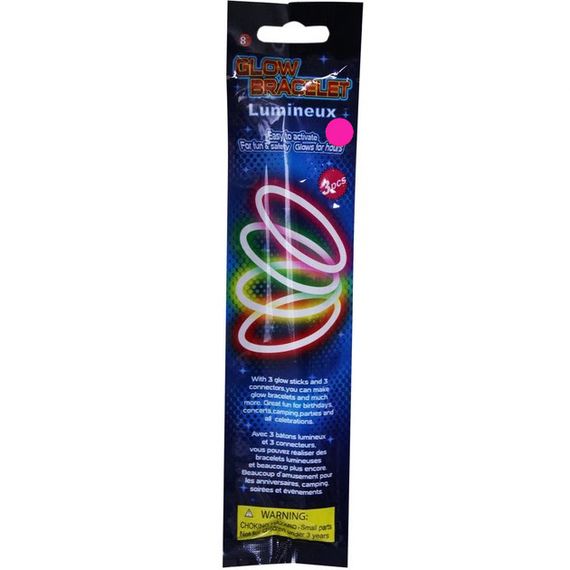 Неоновый браслет 3 в 1 PR908(Pink) 6 часов света