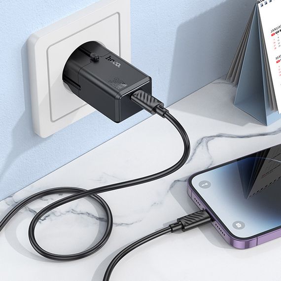 МЗП Hoco AC25 Mini PD30W (1USB-C) universal travel charger | Зображення 8