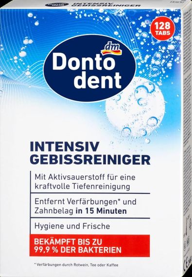 Dontodent Донтодент Таблетки для чищення зубних протезів, 128 шт.