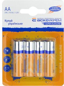 Элемент питания щелочный AА.LR6.BL4 (blister 4)