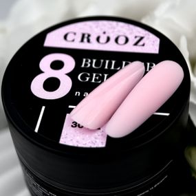 Гель для нарощення нігтів Crooz Builder gel 08 (рожевий з шимером) 15мл