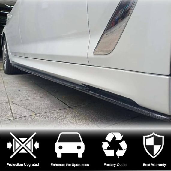 Накладки на пороги (для F10 M-Sport/M5, Карбон) для BMW 5 серия F-10/11/07 2010-2016 гг | Зображення 2