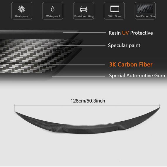 Спойлер V3 (Карбон) для Alfa Romeo Giulia 2016-2022 рр | Зображення 6