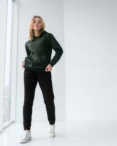 Унісекс костюм утеплений комбінований колір хакі із чорним р.2XL 441825