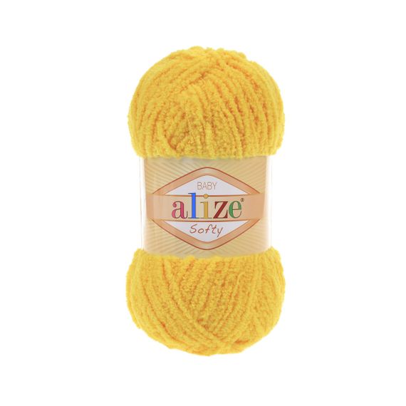 Пряжа Alize Softy, алізе софті, алізе софті жовтий 216